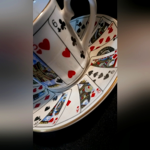 Staffordshire exclusively for Tiffany & co. Tea cup and saucer Elizabethan - Picture 3 of 5